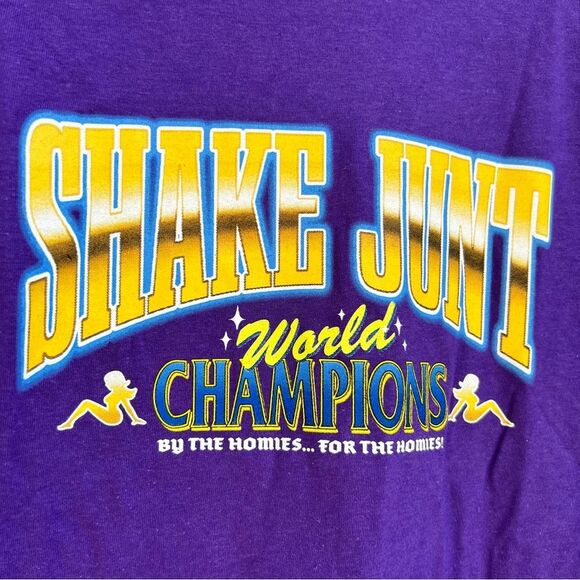 Shake Junt 🖤NWT🖤 graphic Short sleeve tee 🔥 purple purple 🔥 men’s Small - Picture 1 of 5